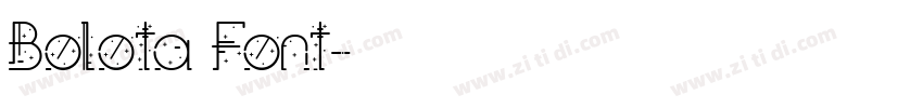 Bolota Font字体转换